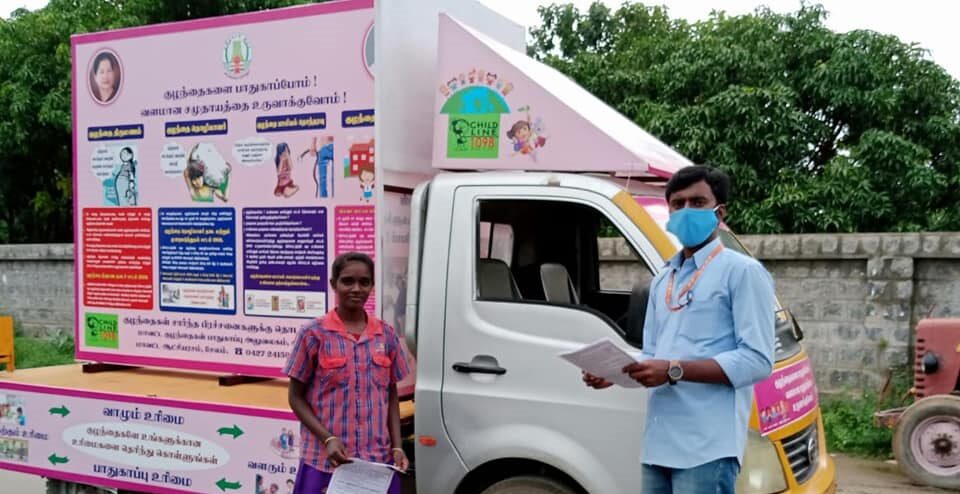 Vehicle  Campaign on Child Care and Protection