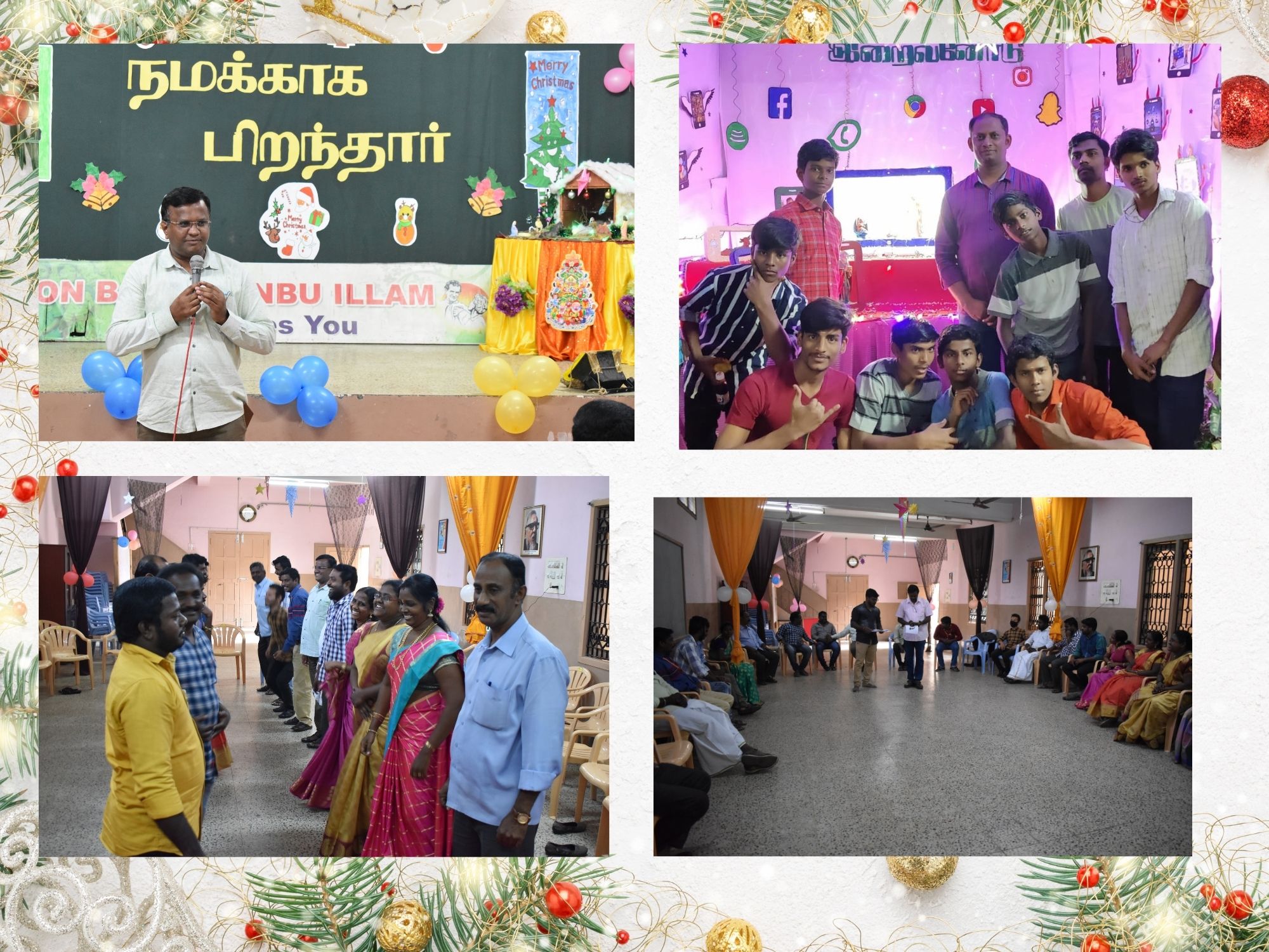 Red and White Grandparents Pictures Photo Collage (20 x 15 cm) (1)