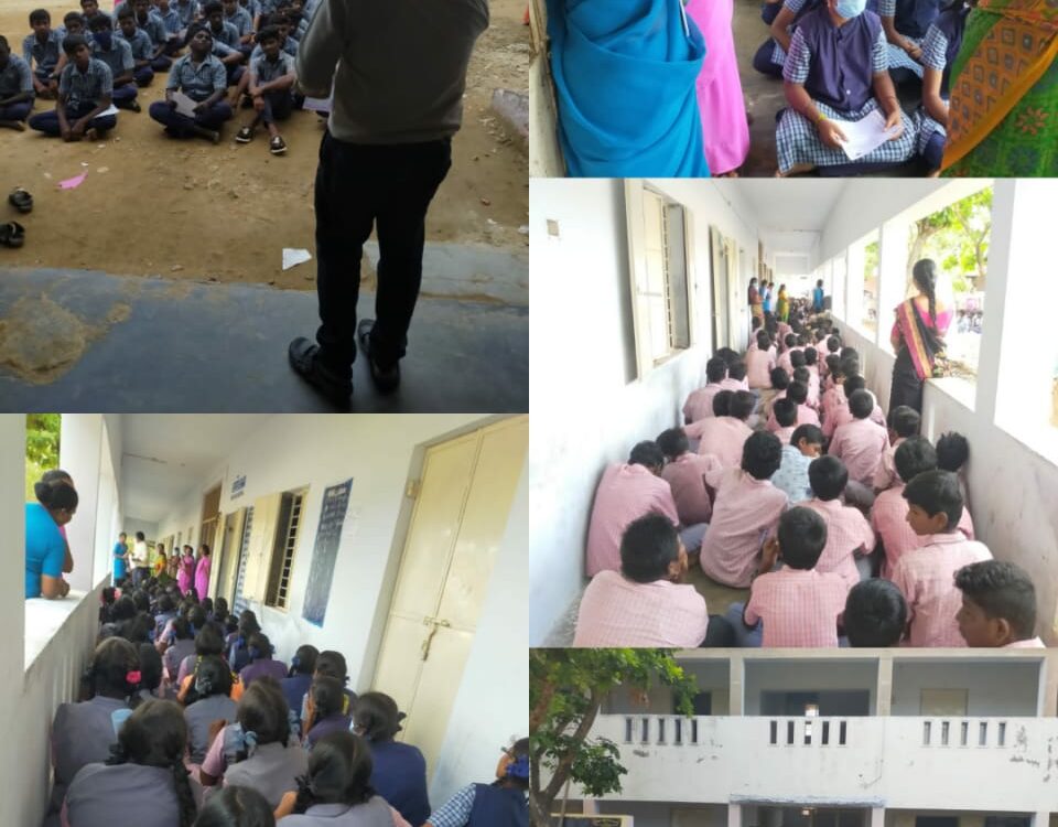 DBAI – SCHOOL AWARENESS ON CHILDLINE 1098 & CAREER GUIDANCE
