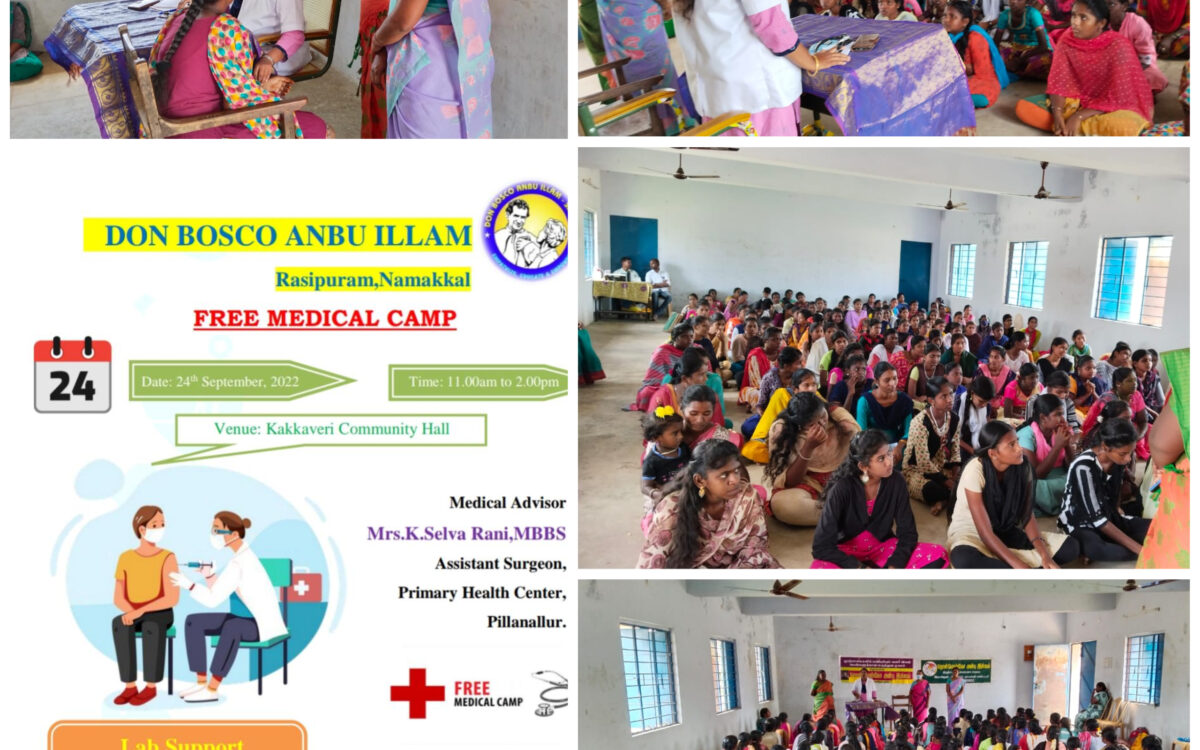 Medical Camp at Don Bosco Anbu Illam, Rasipuram, Namakkal District