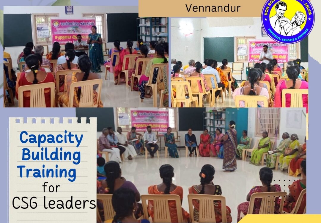 Capacity Building Training for CSG leaders at Vennandur
