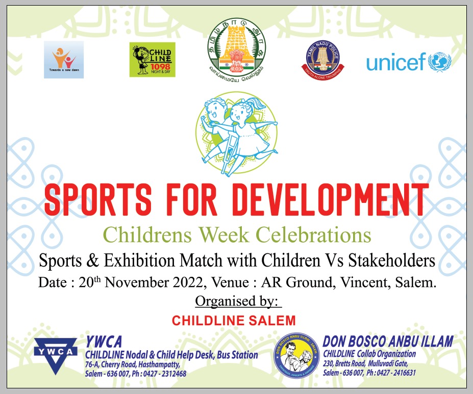 Sports for Development Childrens week Celebration on 20th November 2022