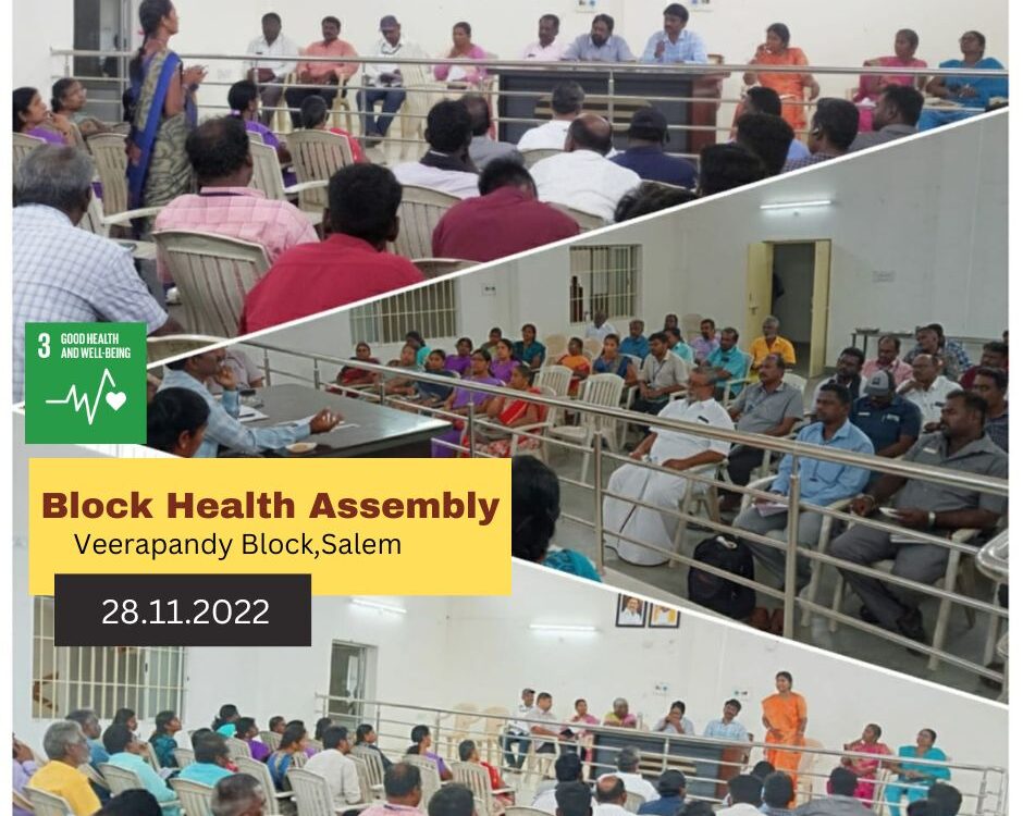 Don Bosco Anbu Illam, Vennanthur Participated at Block Health Assembly Meeting