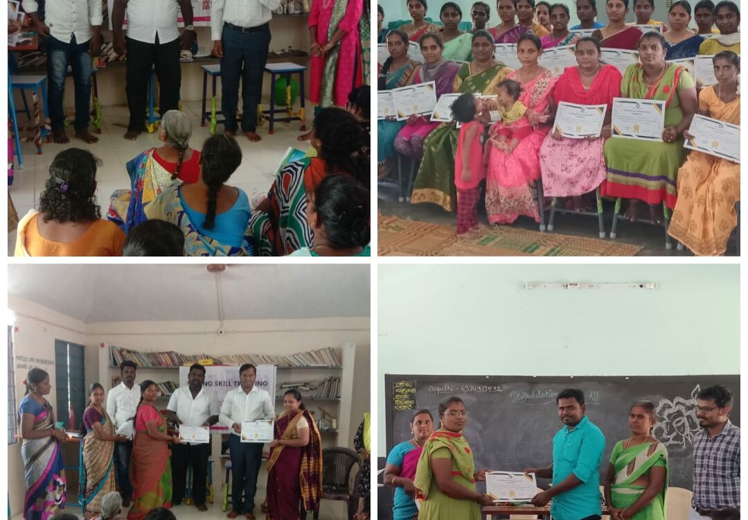 Certificate Distribution for Sewing Skill Training
