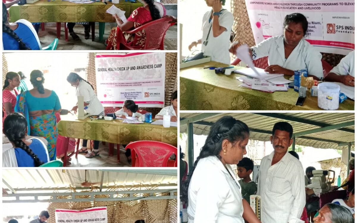 General Health Check-up and Awareness Camp in Veerapandi Village.