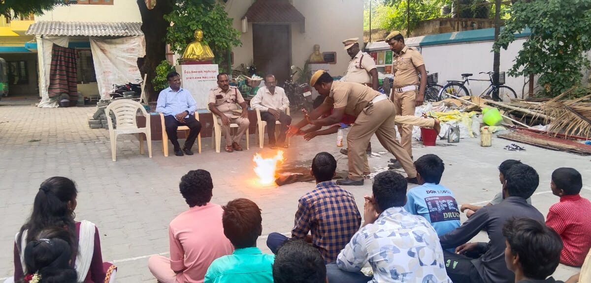 Fire Safety Awareness Drill at Don Bosco Anbu Illam