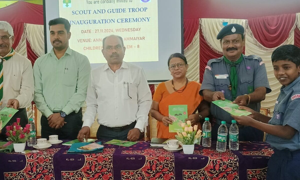 Inspiring Futures: Don Bosco Anbu Illam Scouts Shine at District Inauguration!