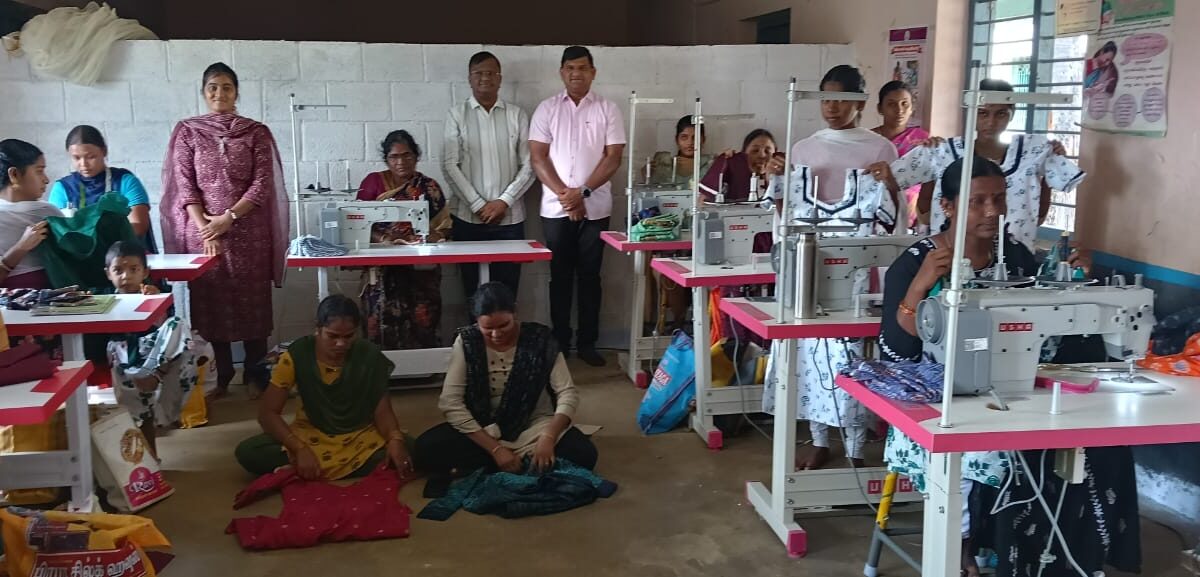 Desai Foundation Trust and SPS India Foundation team visited the Livelihood Skill Training Centres